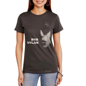 Bob Dylan Photo Logo Girls country rock Authentic Dylan T-Shirt XL NWT